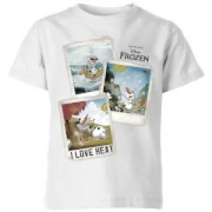 Image of Disney Frozen Olaf Polaroid Kids T-Shirt - White - 11-12 Years