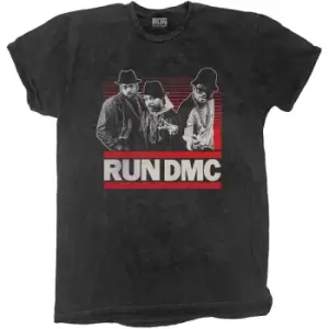 Image of Run DMC - Gradient Bars Unisex XX-Large T-Shirt - Black