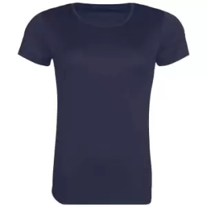 Image of Awdis Womens/Ladies Cool Recycled T-Shirt (L) (French Navy)
