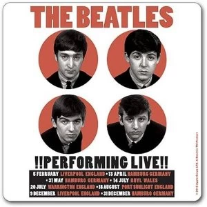 Image of The Beatles - 1962 Performing Live Single Cork Coaster