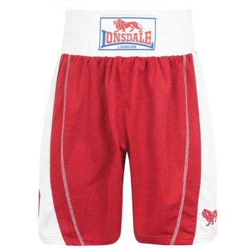 image of Lonsdale Performance Boxing Shorts Mens - Red