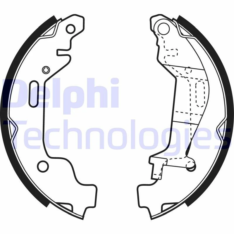 Image of DELPHI Brake Shoe Set DELPHI LS1927
