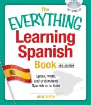 Image of everything learning spanish book with cd speak write and understand basic s