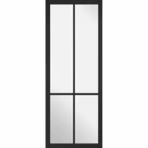 Image of LPD (W) 27" Black Liberty Glazed 4L Internal Door