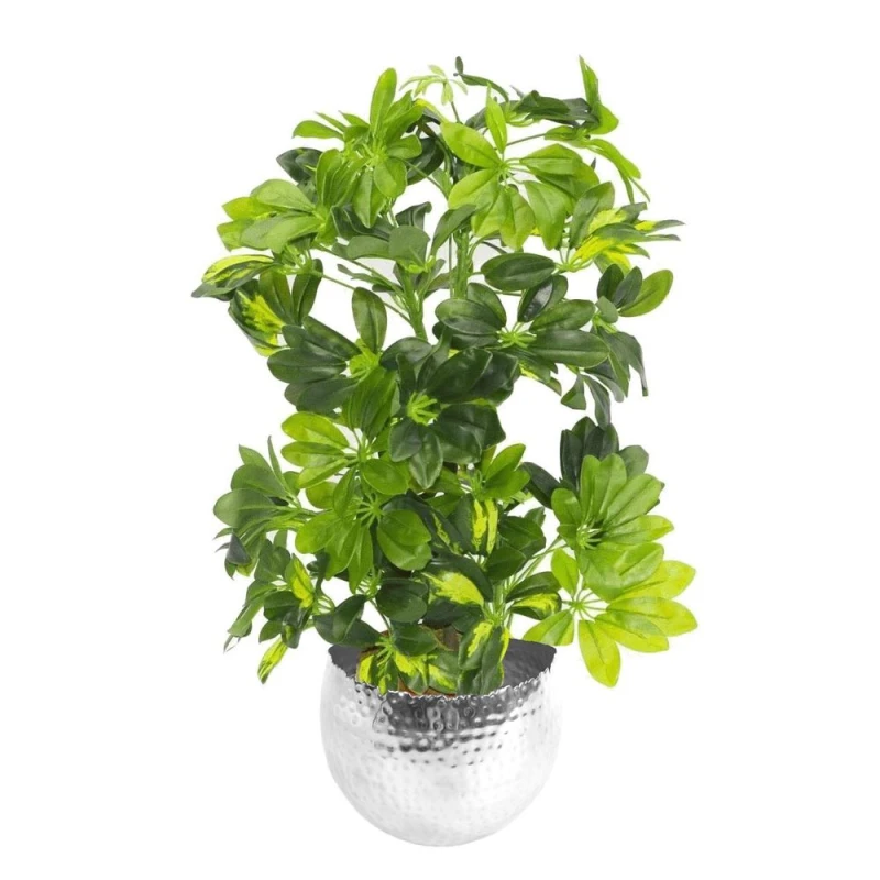 Image of Leaf Artificial plant with premium metal planter Botanik Botanik Green
