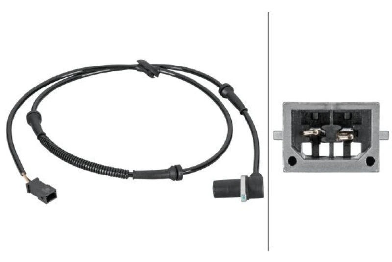 Image of HELLA ABS sensor HELLA 6PU 012 806-831