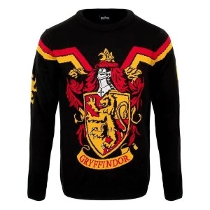 image of Harry Potter - Gryffindor Crest Unisex Christmas Jumper Large