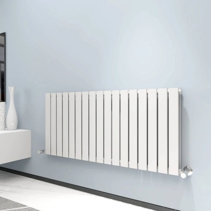 Image of MCC DIRECT Mcc Direct - 600 x 1156mm Double Designer Flat Panel Central Heating Radiator white HD1601