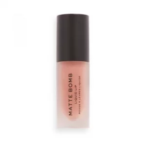 Image of Makeup Revolution Matte Bomb Liquid Lipstick Delicate Brown