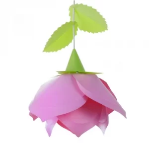 Image of English Rose Pendant Shade in Pink and Green