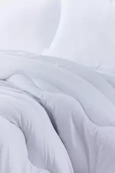 image of Seersucker' 10.5 Tog Duvet With Micro-Fresh