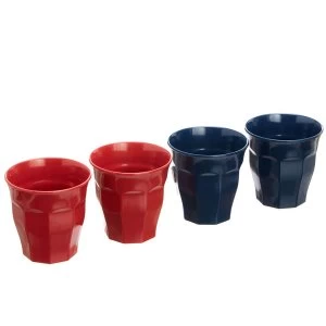 image of Robert Dyas 4 Melamine Beakers / Blue