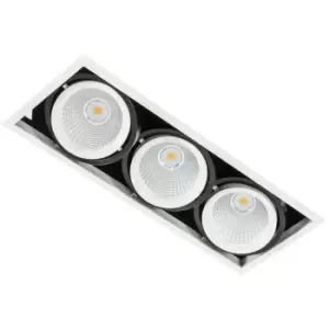 Italux Vertico Triple 3000K - Modern Technical LED Recessed Ceiling White, Black, Warm White 3000K 4200lm