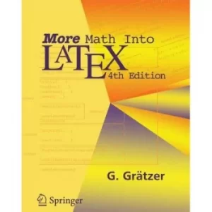 Image of More math into LaTeX by George Grtzer