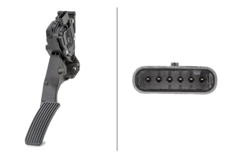 Image of HELLA Accelerator pedal position sensor HELLA 6PV 011 554-711