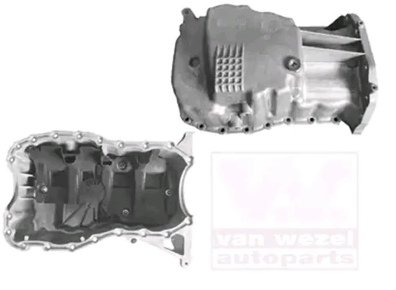 Image of VAN WEZEL 4341073 Oil Sump without gasket/seal Oil Pan (592)