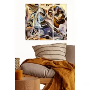 Image of MDF1302490105 Multicolor Decorative MDF Painting (3 Pieces)