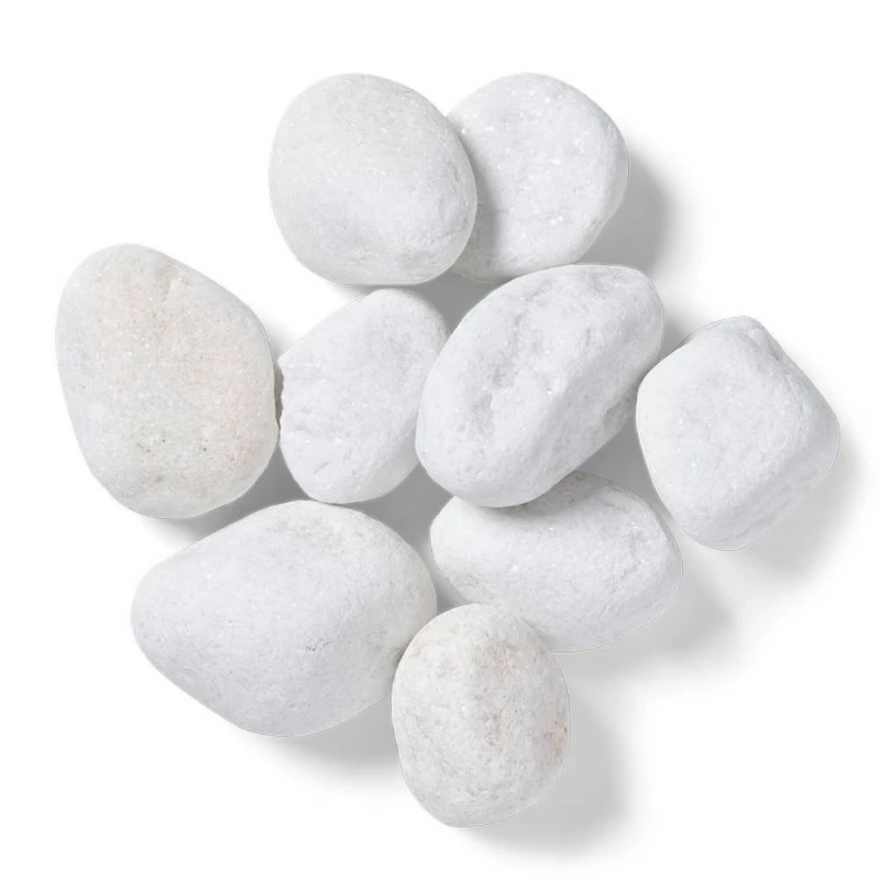 Image of Buttercup Farm 10-20mm White Dover Cobbles - Premium Aggregate Bulk Bag - 850 kilos White Unisex