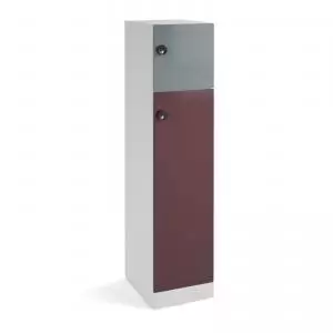 image of Flux 1700mm high lockers with two doors larger lower door - mechanical