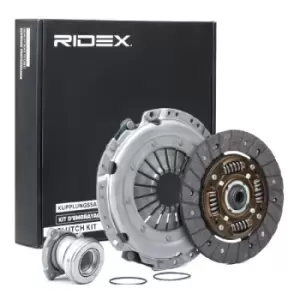 Image of RIDEX Clutch with central slave cylinder 479C0687 Clutch Kit OPEL,FIAT,ALFA ROMEO,Corsa C Schragheck (X01),ZAFIRA B (A05),Meriva A (X03)