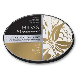 image of Midas by Spectrum Noir Metallic Pigment Inkpad - Gold