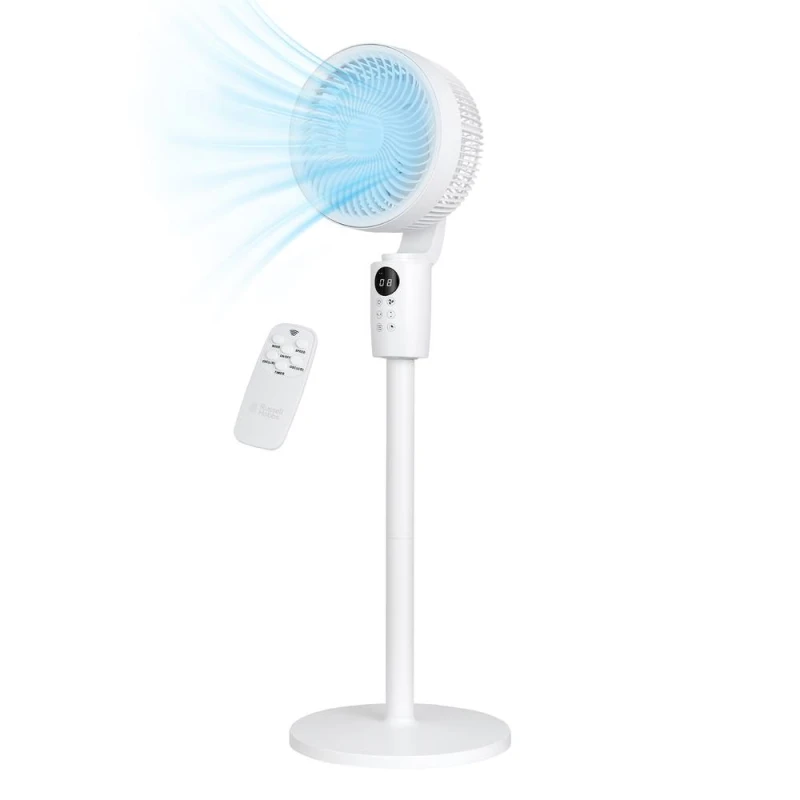 Image of Russell Hobbs 3 in 1 Fan with LED Display Remote Control RHPCF1001 in White White Unisex