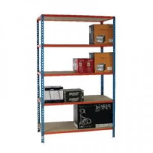 image of Slingsby Standard Duty Painted Orange Shelf Unit Blue 378986