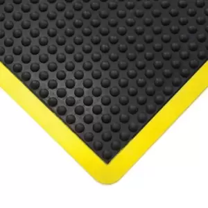 image of 0.6MX0.9m Bubblemat Black/Yellow End