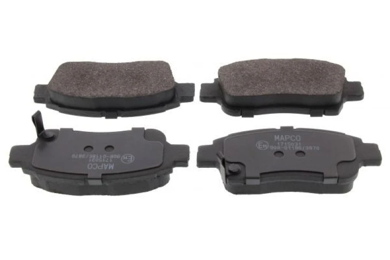 Image of MAPCO 6525 Brake pad set Front Axle, with acoustic wear warning, with anti-squeak plate Brake Pad Set,disc brake (402)