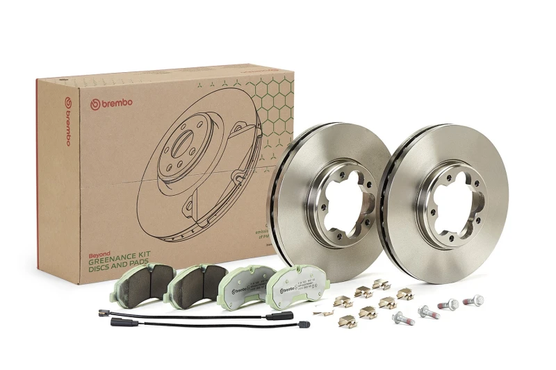 Image of BREMBO Brake discs and pads set BREMBO KT 10 011