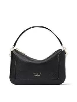 image of Kate Spade Crush Pebbled Leather Cross-Body Bag - Black