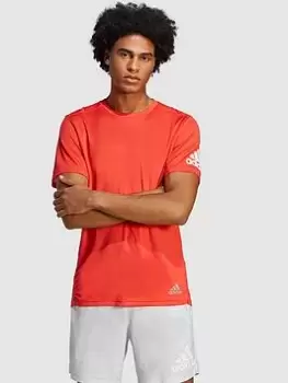 Image of adidas Performance Run It T-Shirt - Red, Red Size M Men