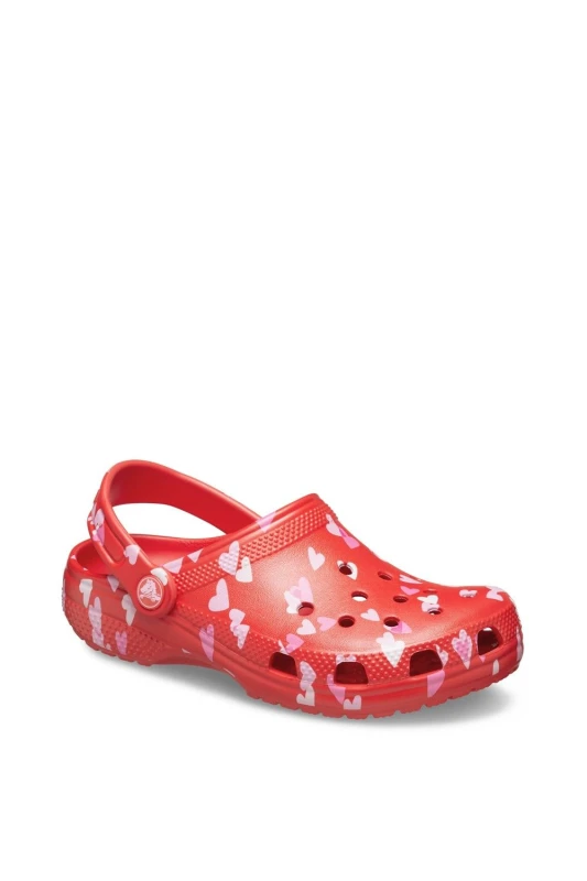 Image of Crocs Kids Classic Valentines Day Clogs Cherry Red C11