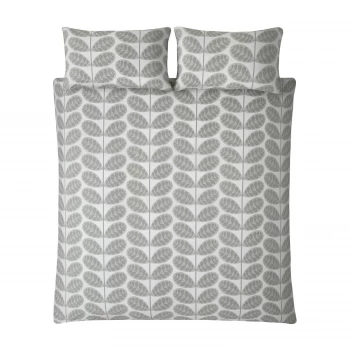 Image of Orla Kiely Botanica Stem Duvet Cover - Grey - Super king