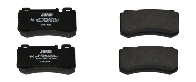 Image of JURID 573302J Brake pad set not prepared for wear warning indicator, without accessories Brake Pad Set,disc brake (402)