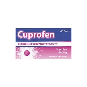 Image of Cuprofen Maximum Strength Ibuprofen 400mg Tablets 48s