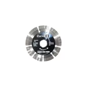 Image of Toolpak ForceX DBX115 115mm x 22.23mm Multi-Material Diamond Blade, 10mm Turbo Segment