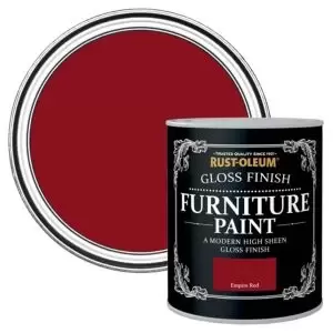 Image of Rust-Oleum Empire Red Gloss Furniture Paint 125 Ml