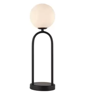 image of Motif 1 Light Table Lamp Matt Black, Matt Opal Glass