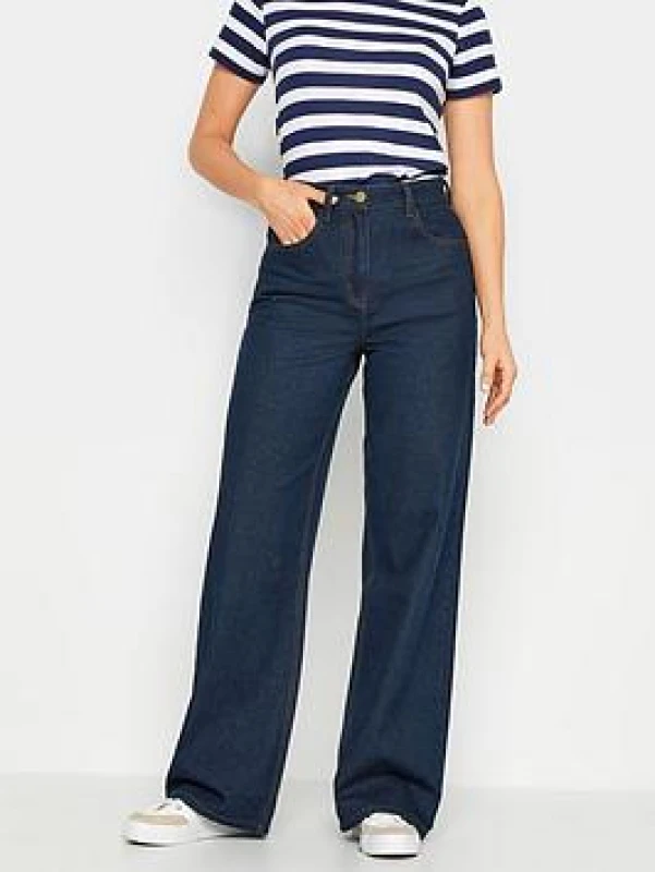 Image of Long Tall Sally Tall Wide Leg Jeans Indigo