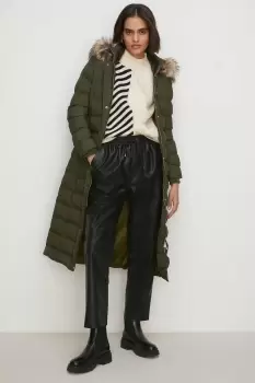 Image of Longline Heat Seal Puffer Jacket