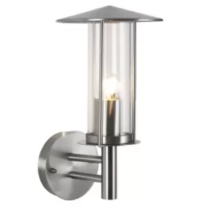 image of Pacific Lifestyle Metal Chimney Wall Light - Brushed Steel