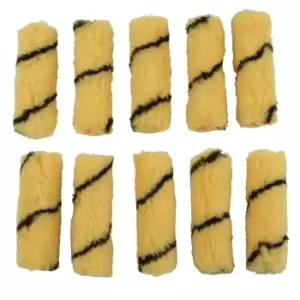 Image of Rolson 100mm (4" ) Tiger Stripe Roller Sleeves - Bulk Pack of 10