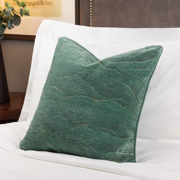 image of Stratus Cushion Jade, Jade / 45 x 45cm / Polyester Filled