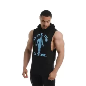 image of Golds Gym Sleeveless Hoodie Mens - Black