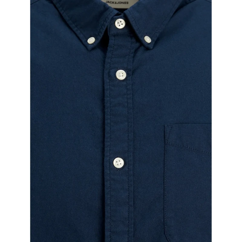 Image of Jack & Jones Blue / Navy Blazer Oxford Shirt Navy Male L 140979UK