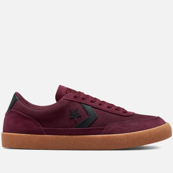 image of Converse Mens Net Star Classic Gum Tape Ox Trainers - Deep Bordeaux/Black/Gum Honey - UK 10