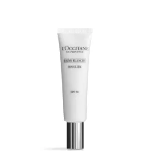 image of L'Occitane Reine Blanche Illuminating UV Shield SPF50 30ml