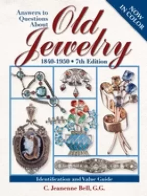 Image of answers to questions about old jewelry bell c jeanenne