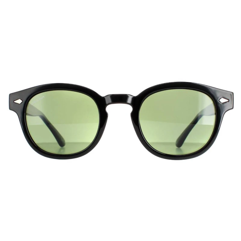 Image of Polar Round Black Green Polarized Oliver Black unisex